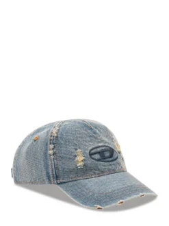 Distressed Cap with Logo Embroidery