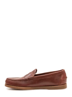 Dolphin Loafers with Visible Stitching