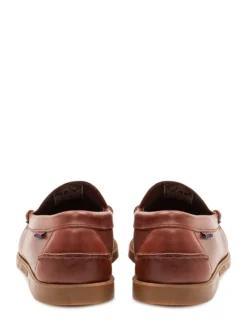 Dolphin Loafers with Visible Stitching