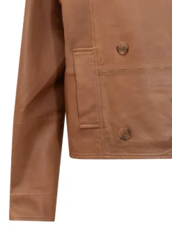 Double Breasted Jacket with Belt and Collar