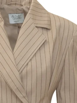 Double Breasted Pinstripe Blazer