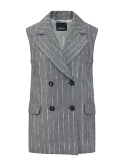 Double-Breasted Pinstripe Vest