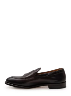 Double Buckle Loafers in Leather