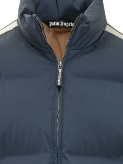 Down Jacket High Neck Zip with Logo