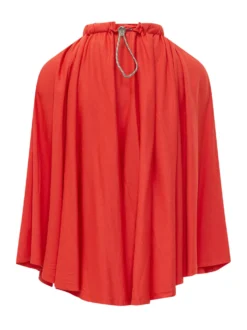 Draped High Neck Top