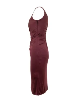 Draped Jersey Midi Dress