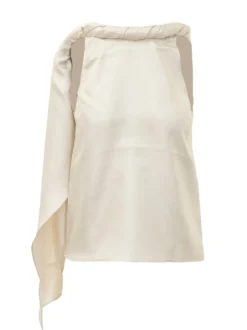 Draped One Shoulder Top
