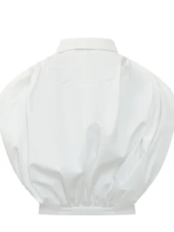 Draped Shirt with Collar