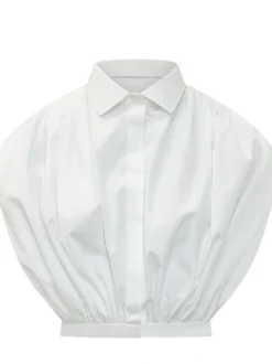 Draped Shirt with Collar