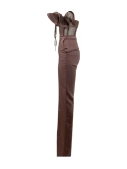 Draped Shoulder Jumpsuit
