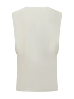 Draped Sleeveless Blouse