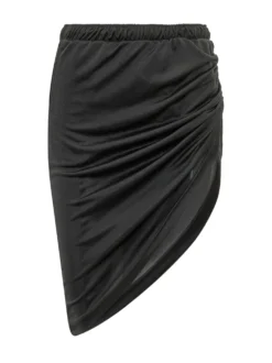 Draped Sport Skirt with Elastic Waist