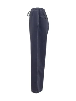 Drawstring wide leg pants