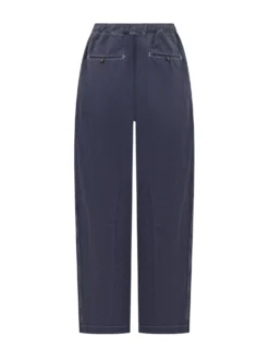 Drawstring wide leg pants