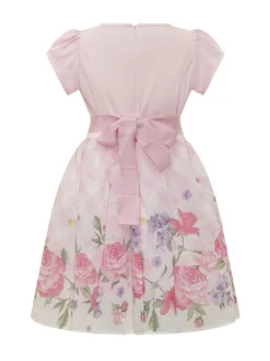 Dress with Floral Skirt
