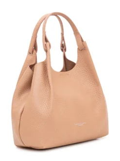Dua Leather Shoulder Bag with Single Handle