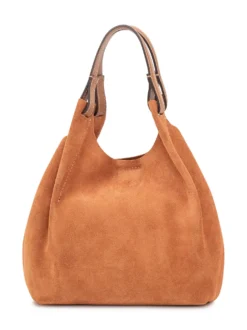 Dua Suede Leather Shoulder Bag