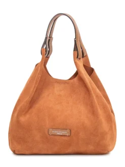 Dua Suede Leather Shoulder Bag