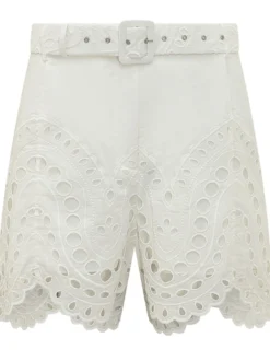 Dune Shorts with Broderie Details