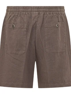 Elastic Waist Bermuda Shorts