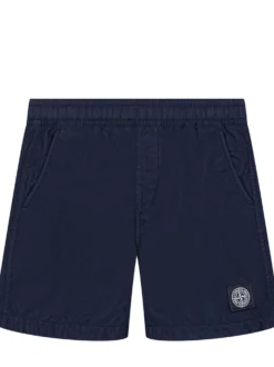 Elastic Waist Shorts with Pockets