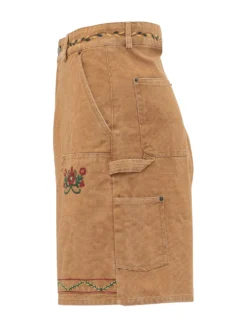 Embroidered Floral Shorts