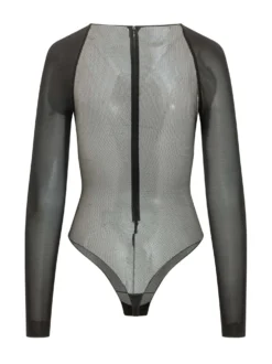 Embroidered Long Sleeve Bodysuit