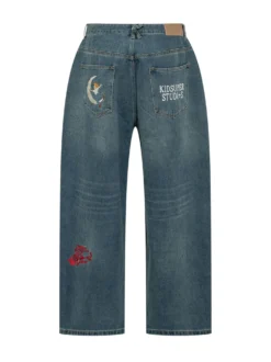 Embroidered Multi Motif Jeans