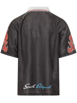 Embroidered Patch Polo Jersey