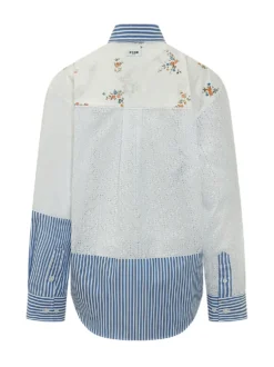 Embroidered Patchwork Shirt