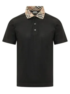 Evan Polo Shirt with Check Collar