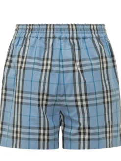 Evelyn Check Shorts with Drawstring