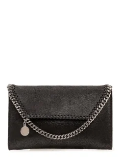 Falabella Wallet with Woven Trim