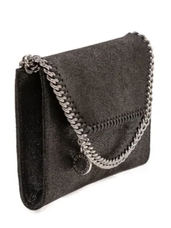 Falabella Wallet with Woven Trim