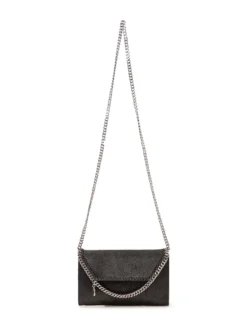 Falabella Wallet with Woven Trim