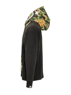 Felpa ABC Camo Shark con Cappuccio e Zip