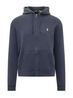 Felpa con Cappuccio e Zip Frontale