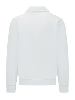 Felpa con Mezza Zip e Colletto