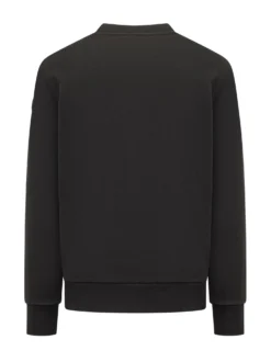 Felpa girocollo con logo a contrasto