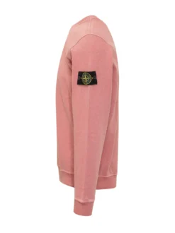Felpa Girocollo con Patch Manica