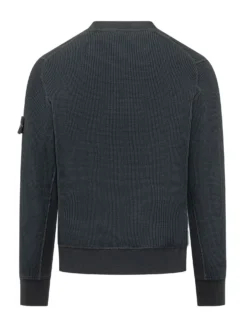 Felpa Girocollo in Cotone a Nido D Ape