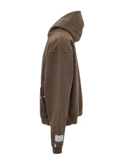 Felpa Hoodie con Cappuccio e Tasca Frontale