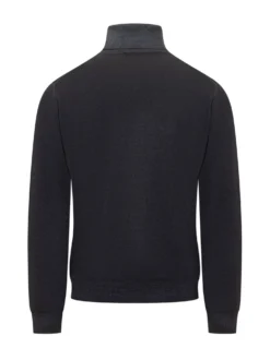 Filippo De Laurentiis Dark Grey Wool Turtleneck Sweater