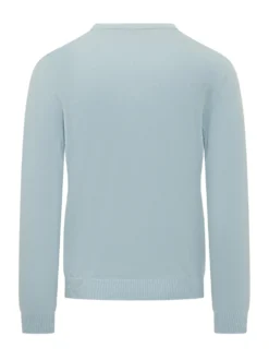 Fine Knit Crew Neck Sweater with Long Sleeves