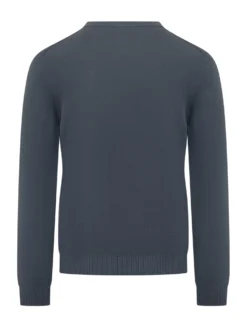 Fine Knit Crew Neck Sweater with Long Sleeves