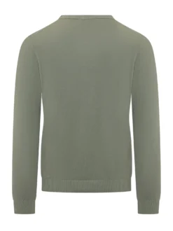 Fine Knit Crew Neck Sweater with Long Sleeves