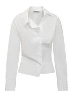 Fitted Shirt with Asymmetric Closure