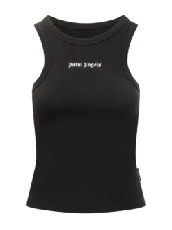 Fitted Tank Top with Logo