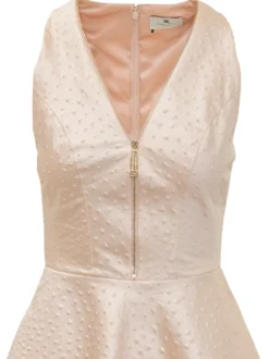 Flared Dress with Front Zip