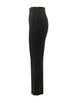 Flared Trousers with Buttons